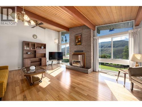 405 Macleod Lane, Ashcroft, BC - Indoor Photo Showing Living Room With Fireplace