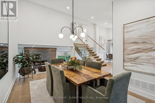 1688 Missenden Crescent, Mississauga, ON - Indoor Photo Showing Dining Room With Fireplace