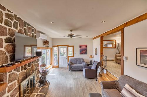 Salon - 79 Ch. Vaillancourt, Saint-Donat, QC - Indoor Photo Showing Living Room With Fireplace