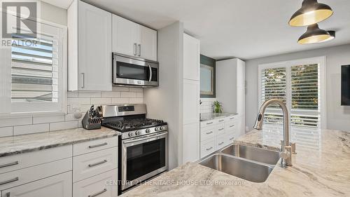 45 Latzer Crescent, Brantford, ON - Indoor Photo Showing Kitchen With Double Sink With Upgraded Kitchen