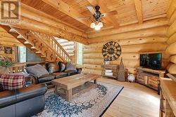 Home built with 1.5' diameter logs from B.C. - 