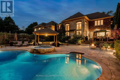 290 Shoreacres Road, Burlington, ON - Outdoor With In Ground Pool With Deck Patio Veranda With Backyard