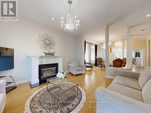2 Lord Nelson Court, Richmond Hill, ON - Indoor Photo Showing Living Room With Fireplace