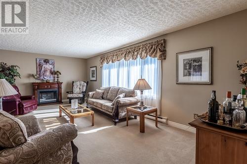 48 Quigley'S Lane, Torbay, NL - Indoor Photo Showing Living Room With Fireplace