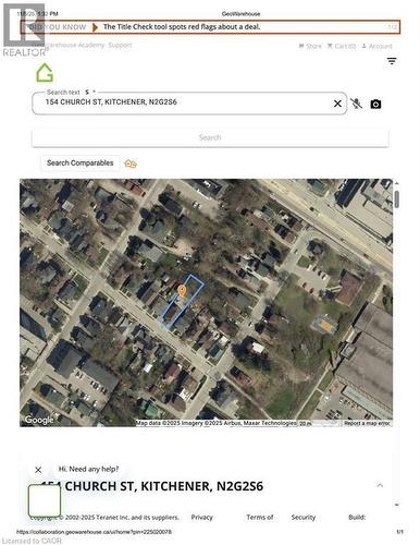 Map / location - 154 Church Street, Kitchener, ON - Other