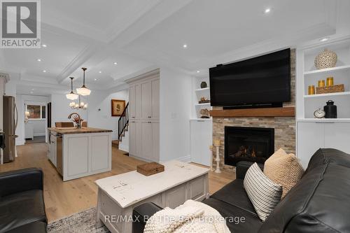 206 Centennial Drive, Midland, ON - Indoor Photo Showing Living Room With Fireplace