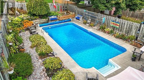 856 Roundelay Drive, Oshawa (Mclaughlin), ON - Outdoor With In Ground Pool With Deck Patio Veranda