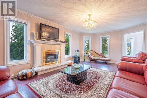 3721 Trelawny Circle, Mississauga, ON - Indoor Photo Showing Living Room With Fireplace