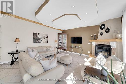 8065 Kipling Avenue, Vaughan, ON - Indoor Photo Showing Living Room With Fireplace