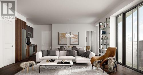 4101 - 100 Dalhousie Street, Toronto, ON - Indoor Photo Showing Living Room