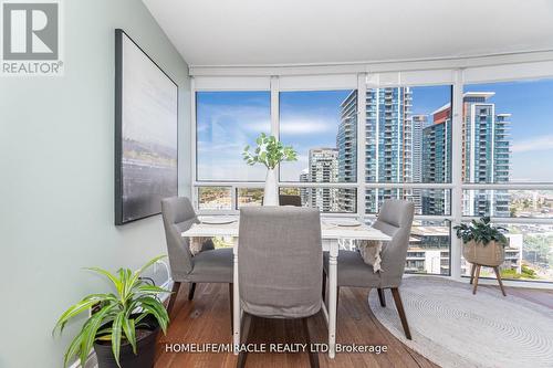 #1701 - 50 Eglinton Ave W, Mississauga, ON - Indoor Photo Showing Dining Room