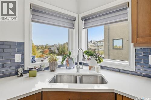106 Thode Avenue, Saskatoon, SK - Indoor Photo Showing Kitchen With Double Sink