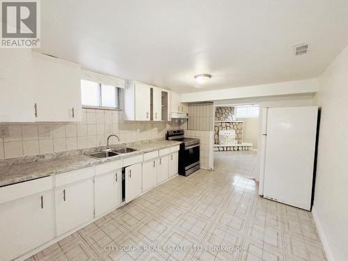 Basement Kitchen - 3708 Woodruff Crescent, Mississauga, ON - Indoor Photo Showing Kitchen With Double Sink