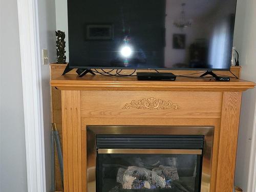 34 Hemlo Drive, Marathon, ON - Indoor Photo Showing Living Room With Fireplace