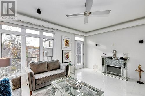C - 10 Chestnut Street, Ottawa, ON - Indoor Photo Showing Living Room With Fireplace