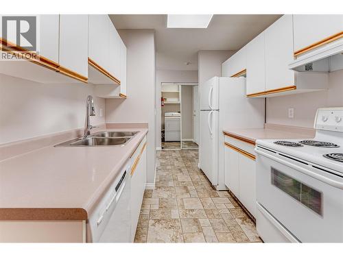 3609 30 Avenue Unit# 208, Vernon, BC - Indoor Photo Showing Kitchen With Double Sink
