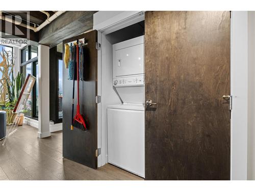 Laundry located on the main floor - 1630 Pandosy Street Unit# 605, Kelowna, BC - Indoor Photo Showing Laundry Room