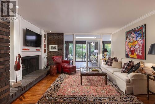 1168 Carey Road, Oakville (Mo Morrison), ON - Indoor Photo Showing Living Room With Fireplace