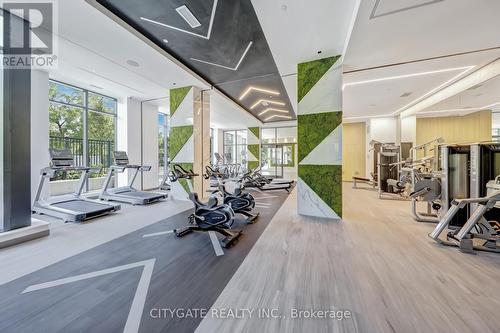 1610 - 202 Burnhamthorpe Road E, Mississauga, ON - Indoor Photo Showing Gym Room