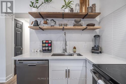 48 Frederick Avenue, Hamilton, ON - Indoor Photo Showing Kitchen With Double Sink
