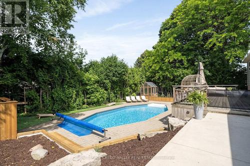47 Larry Street, Caledon, ON - Outdoor With In Ground Pool With Backyard