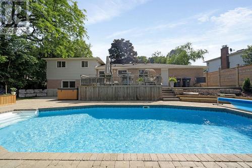 47 Larry Street, Caledon, ON - Outdoor With In Ground Pool With Backyard