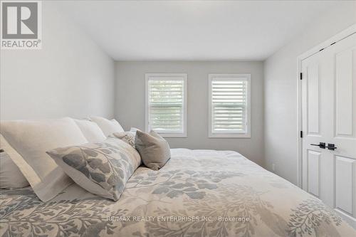 Hardwood Floors, 2 Large Windows - 42 Hillside Drive, Halton Hills, ON - Indoor Photo Showing Bedroom