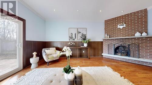 50 Bedford Park Avenue, Richmond Hill, ON - Indoor Photo Showing Living Room With Fireplace
