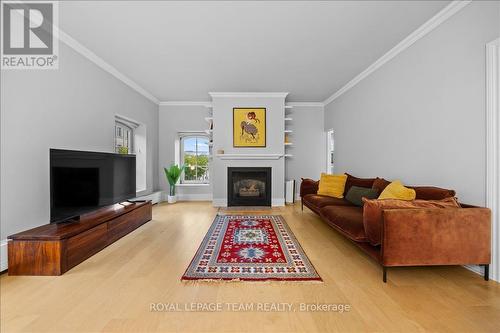 5 - 10 Clarence Street, Ottawa, ON - Indoor Photo Showing Living Room With Fireplace