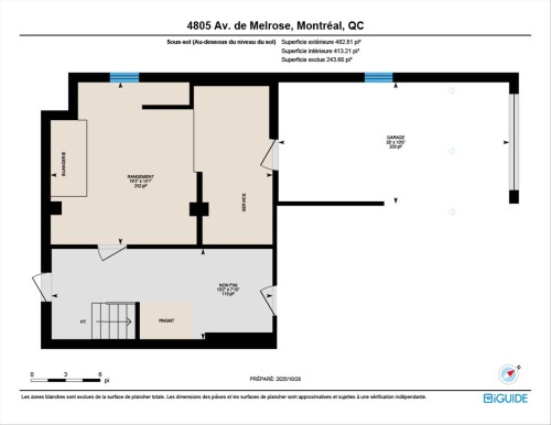 Drawing (sketch) - 4805 Av. De Melrose, Montréal (Côte-Des-Neiges/Notre-Dame-De-Grâce), QC - Other