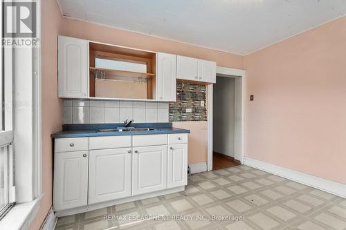 241 Robert Street, Hamilton, ON - Indoor Photo Showing Kitchen With Double Sink