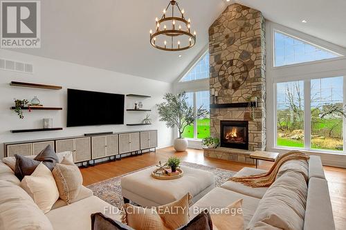 168 Kaswit Drive, Beckwith, ON - Indoor Photo Showing Living Room With Fireplace