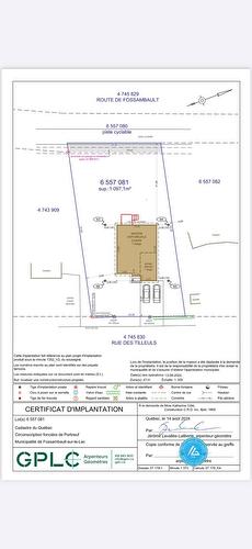 Drawing (sketch) - 3 Rue Des Tilleuls, Fossambault-Sur-Le-Lac, QC - Other