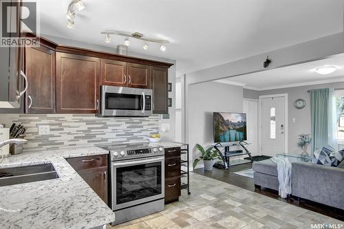 5513 4Th Avenue, Regina, SK - Indoor Photo Showing Kitchen With Double Sink With Upgraded Kitchen