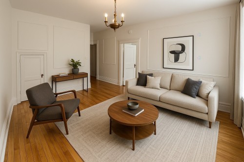 Living Room - 4-5250 Av. Du Parc, Montréal (Le Plateau-Mont-Royal), QC - Indoor Photo Showing Living Room