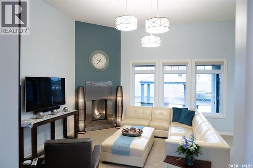 15 Broadway Street S, Redvers, SK - Indoor Photo Showing Living Room With Fireplace