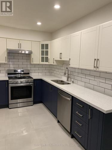 12 Kinrade Avenue, Hamilton, ON - Indoor Photo Showing Kitchen With Double Sink With Upgraded Kitchen