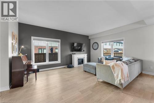 79 Severino Circle Unit# 50, West Lincoln, ON - Indoor Photo Showing Living Room With Fireplace