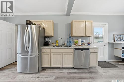 455 Andrew Street, Asquith, SK - Indoor Photo Showing Kitchen With Double Sink