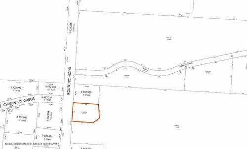 Plan (croquis) - Route 321 N., Saint-André-Avellin, QC 