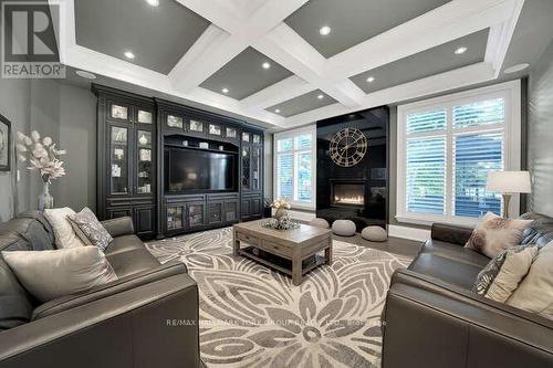 82 Elizabeth Grove, King, ON - Indoor Photo Showing Living Room With Fireplace