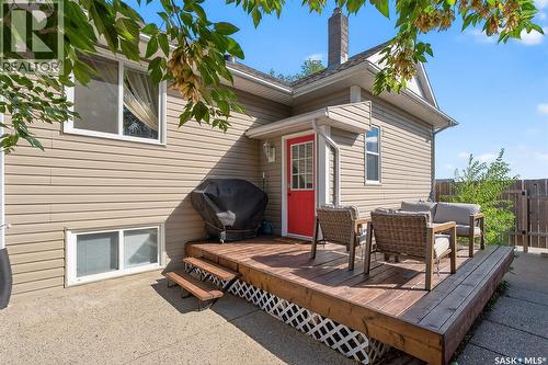 1116 Hochelaga Street W, Moose Jaw, SK - Outdoor With Deck Patio Veranda With Exterior
