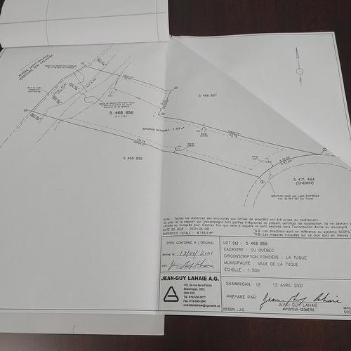 Plan (croquis) - Route 155 S., La Tuque, QC 
