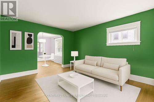 Virtually staged - 16 Locust Street, Welland (Prince Charles), ON - Indoor Photo Showing Living Room