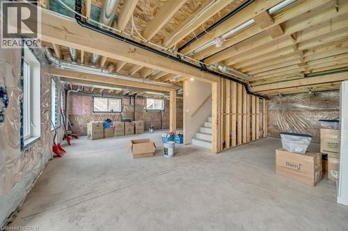 Below grade area with stairs - 43 Sugar Trail, Kitchener, ON - Indoor Photo Showing Basement
