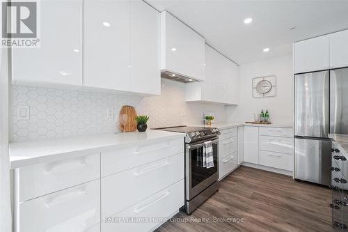 102 - 99A Farley Road, Centre Wellington (Fergus), ON - Indoor Photo Showing Kitchen With Upgraded Kitchen