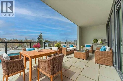 353 sqft. private terrace - 741 King Street W Unit# 301, Kitchener, ON - Outdoor With Deck Patio Veranda With Exterior