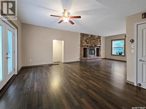 304 Eberts Street, Indian Head, SK - Indoor Photo Showing Living Room With Fireplace