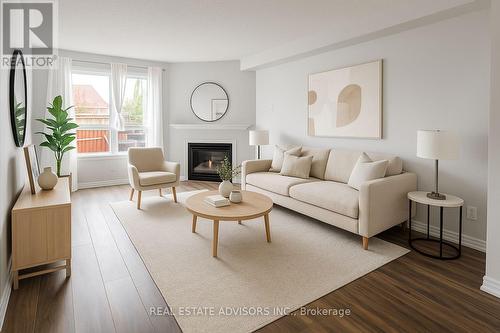 15 Queen Anne Drive, Brampton, ON - Indoor Photo Showing Living Room With Fireplace