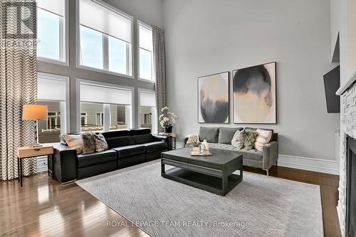 743 Brian Good Avenue, Ottawa, ON - Indoor Photo Showing Living Room With Fireplace